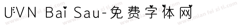 UVN Bai Sau字体转换